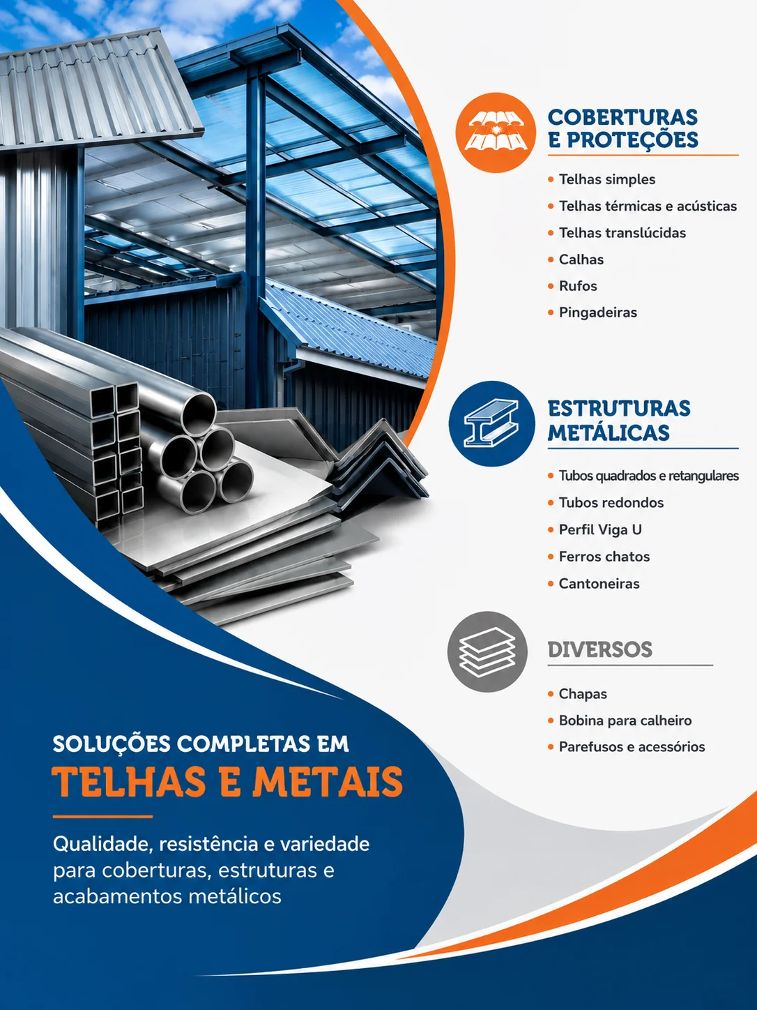 Galvão Representações - Soluções Completas em Telhas e Metais - Piracicaba SP